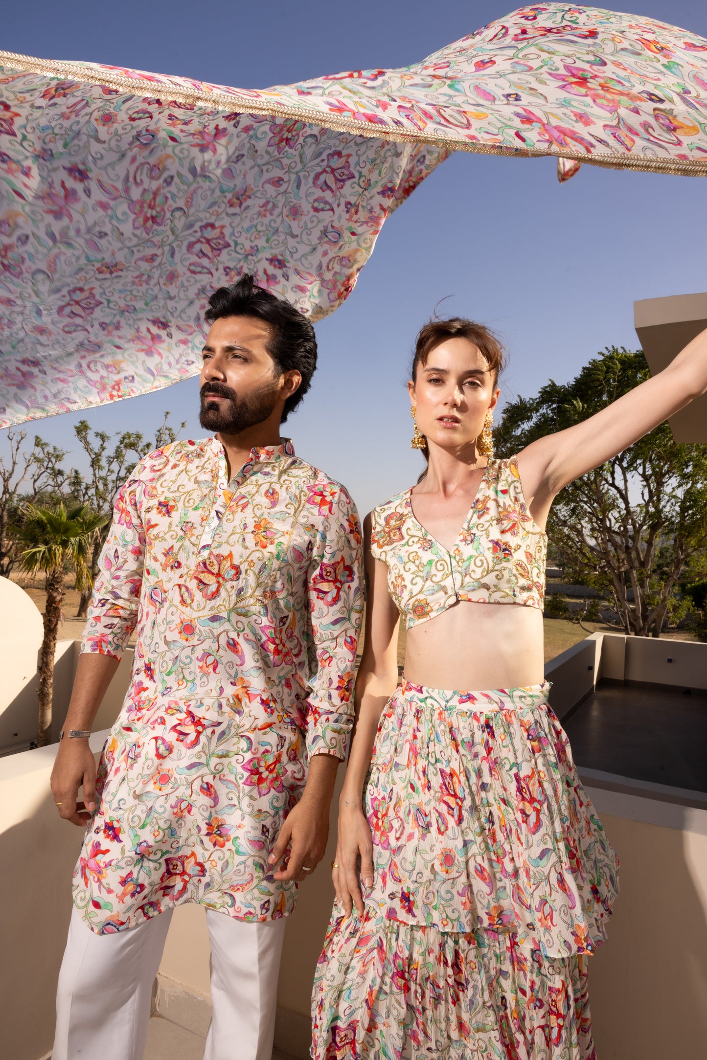 Ivy Off-White Hand Embroidered Kurta