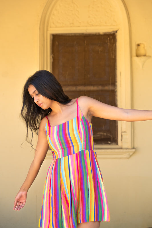 Elle Mini- Striped Dress