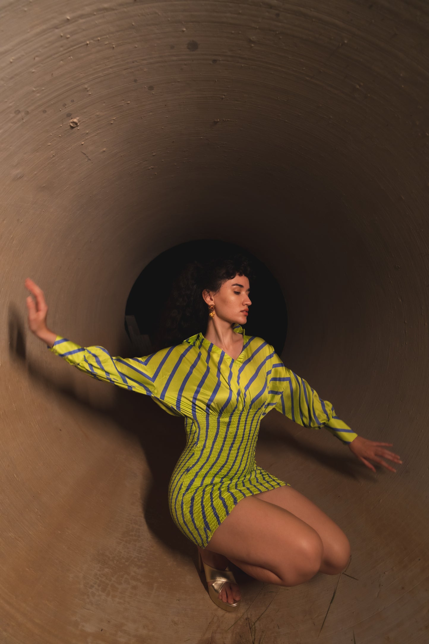 Esme Striped Mini Dress