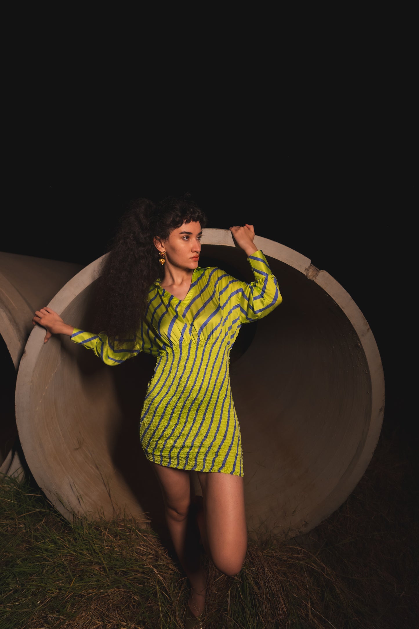 Esme Striped Mini Dress