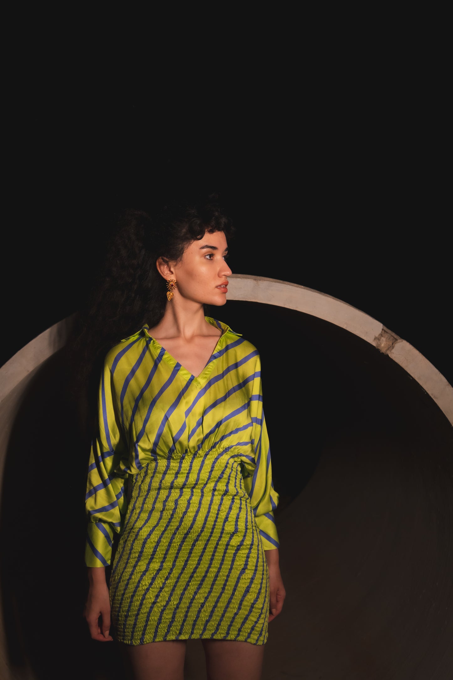 Esme Striped Mini Dress