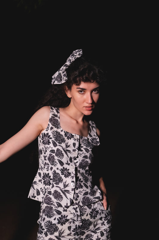 Remi Printed Waistcoat