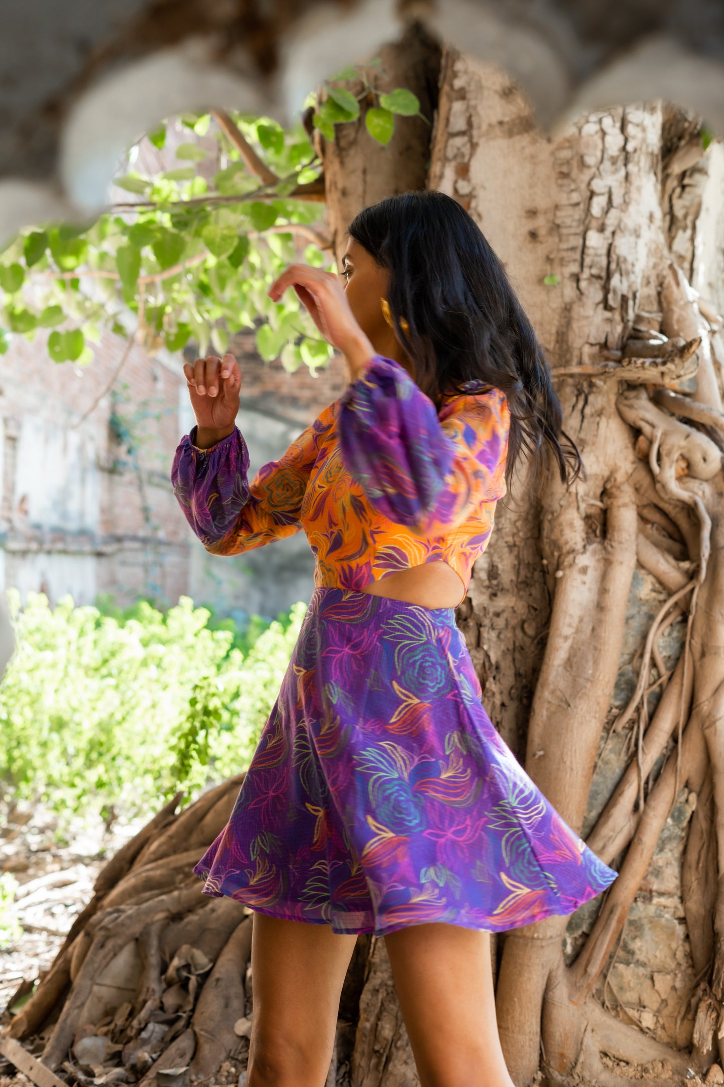 Electra Mini Dress (Mango)