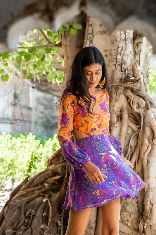 Electra Mini Dress (Mango)