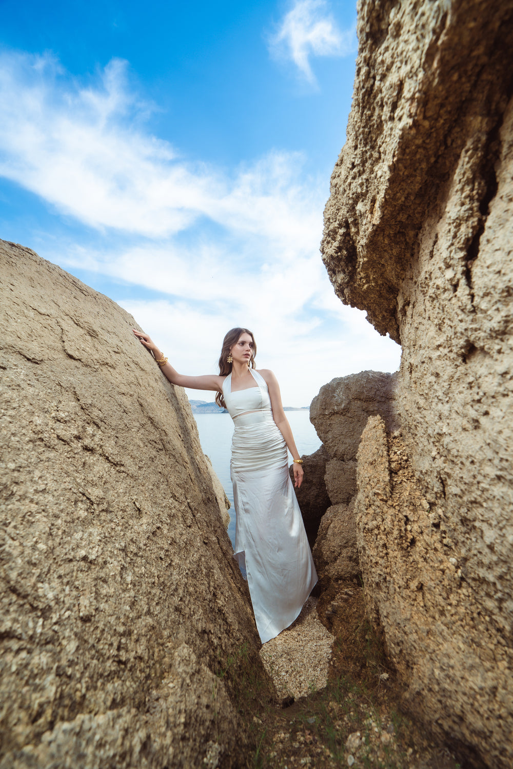Lily-white Dhoti Skirt