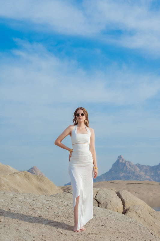 Lily-white Dhoti Skirt