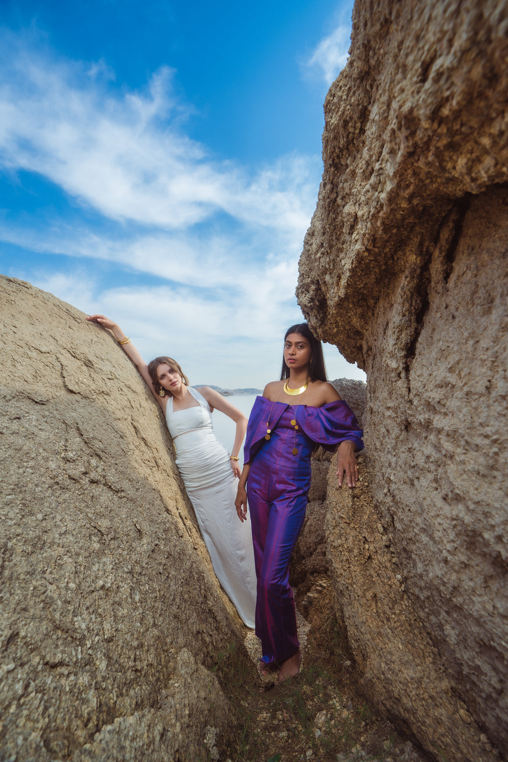 Purple Moon High-waist straight fit Pant