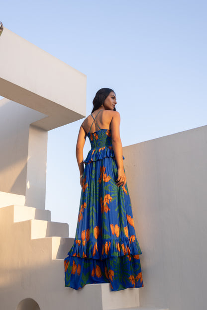 Lilou Maxi Dress (Electric Blue)