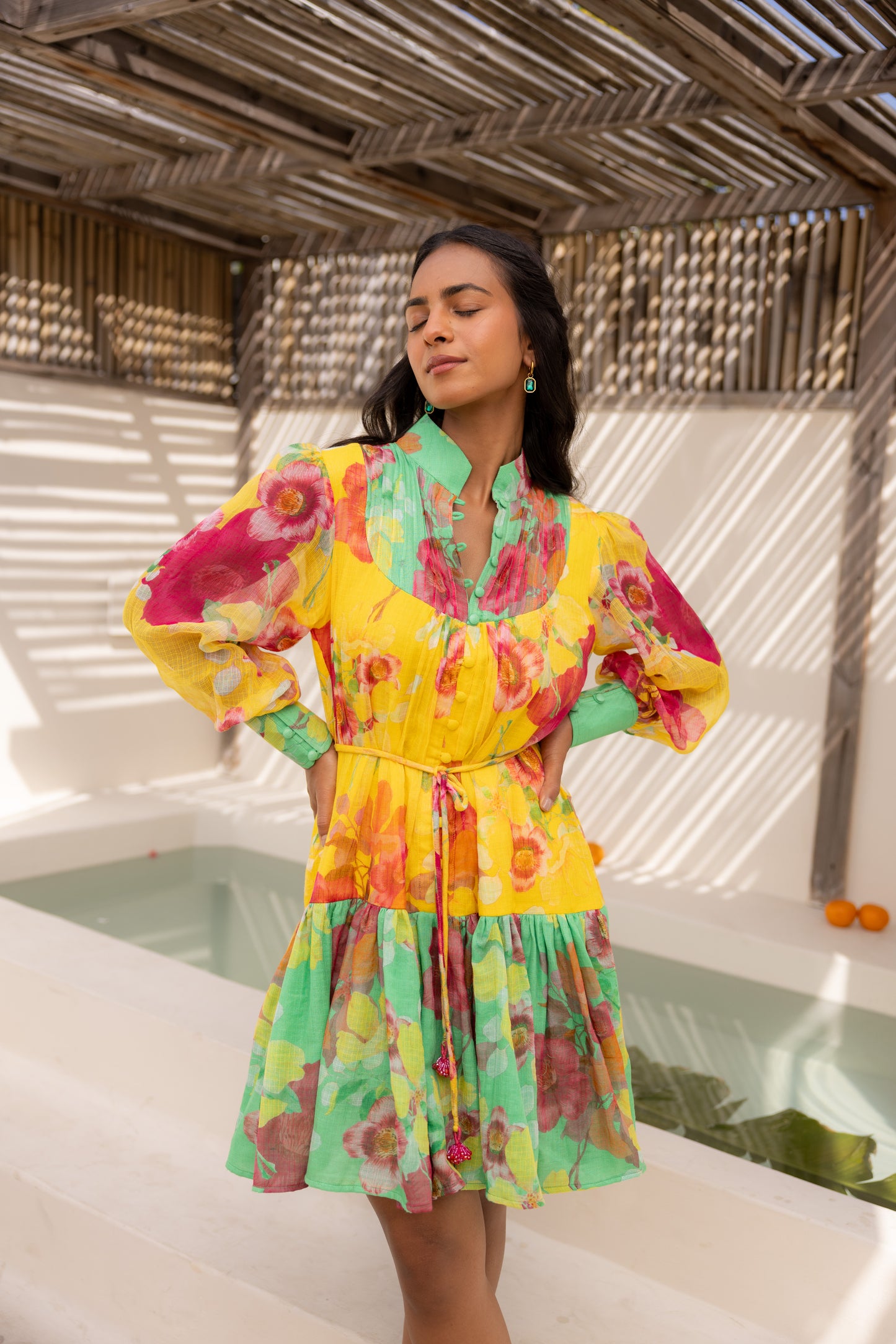 Wildflower Short Dress (Multicolour)