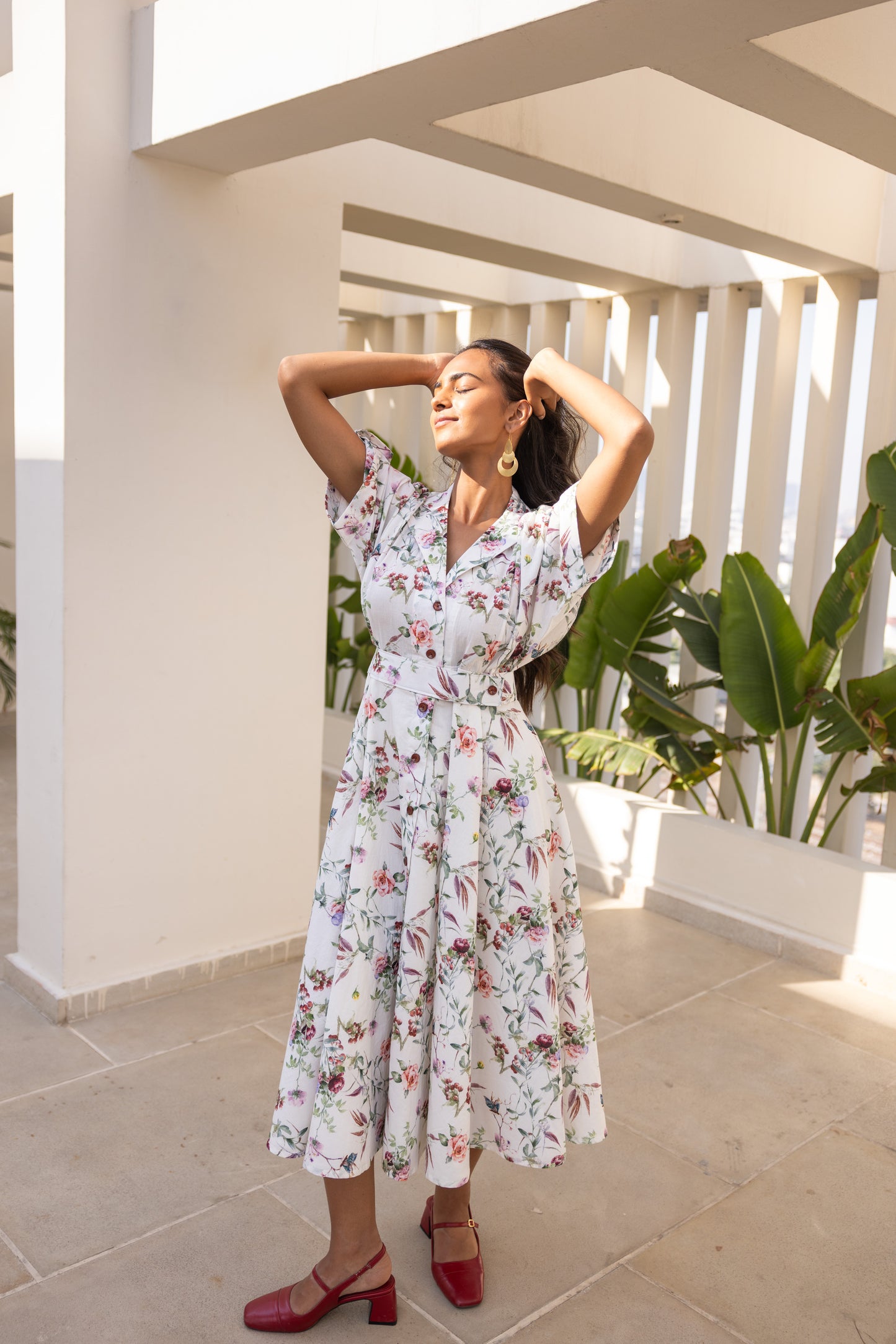 Cloud White Luna Blazer Dress