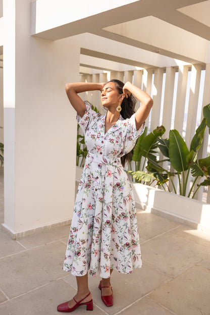 Cloud White Luna Blazer Dress