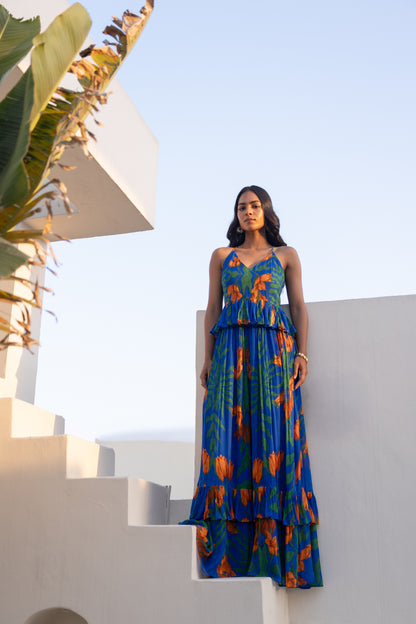 Lilou Maxi Dress (Electric Blue)