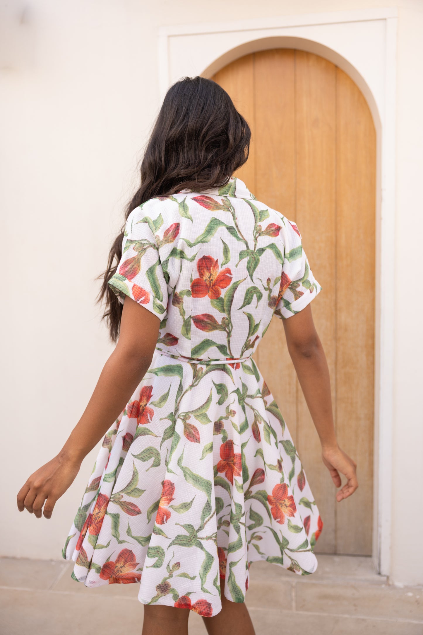 Cloud White Mini Lily Dress