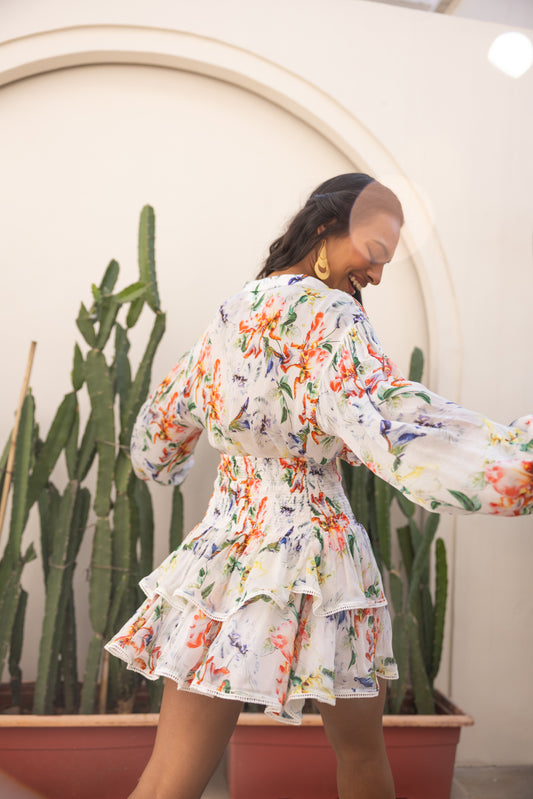 Cloud White Florart Co-ord Set