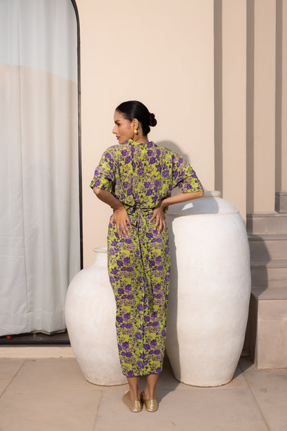 Sage Lavendra Embroidered  Set