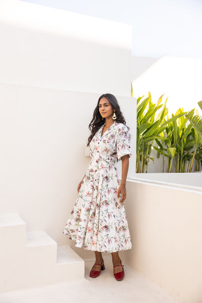 Cloud White Luna Blazer Dress