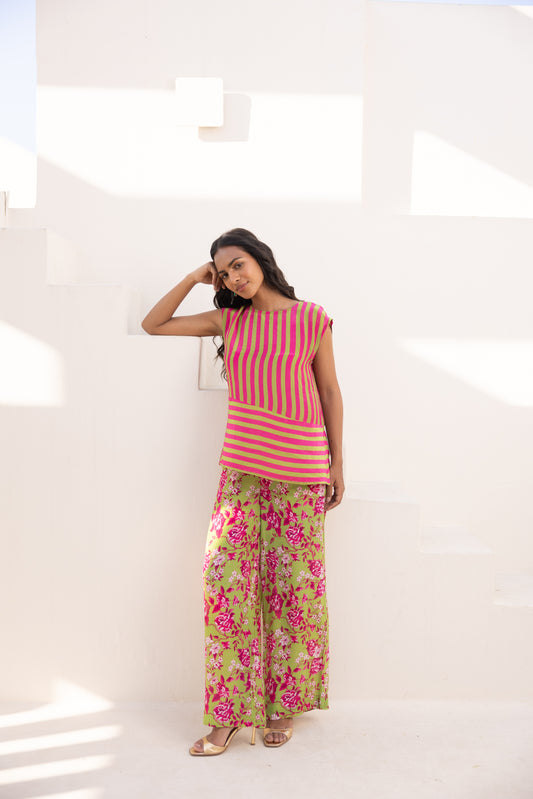 Stripe and Stem Co-ord Set