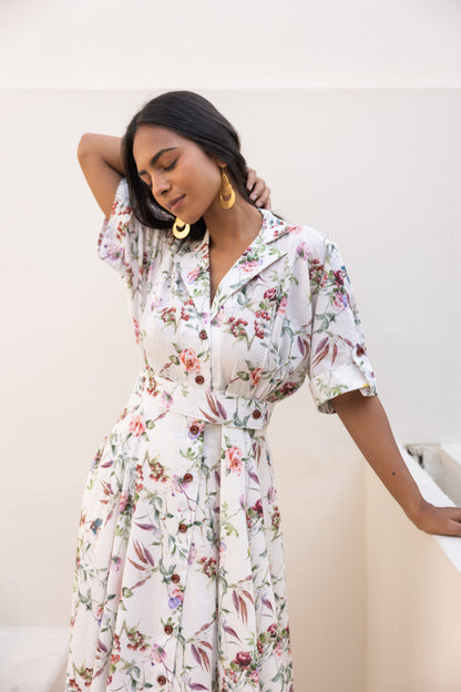 Cloud White Luna Blazer Dress