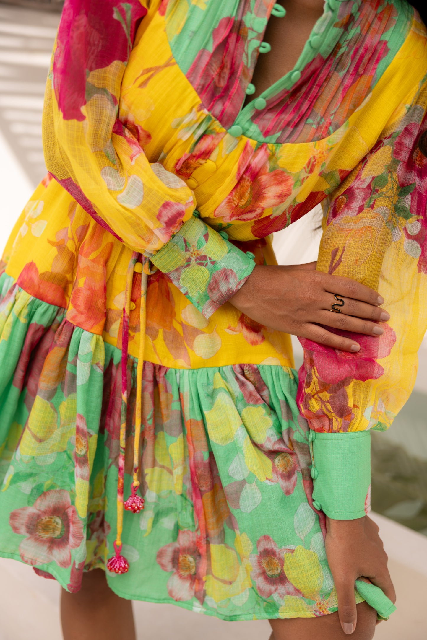 Wildflower Short Dress (Multicolour)