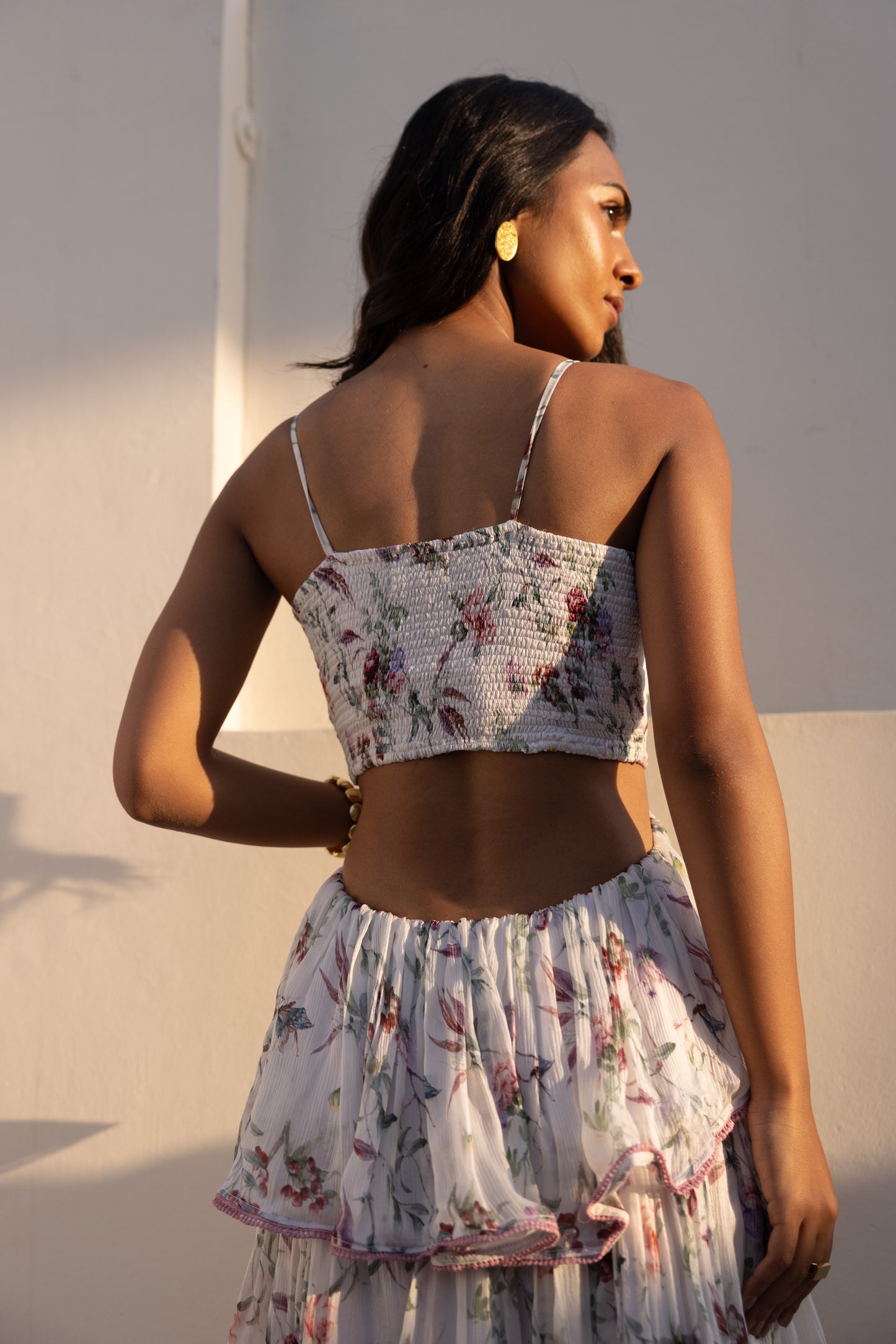 Cloud White Luna Layered Dress