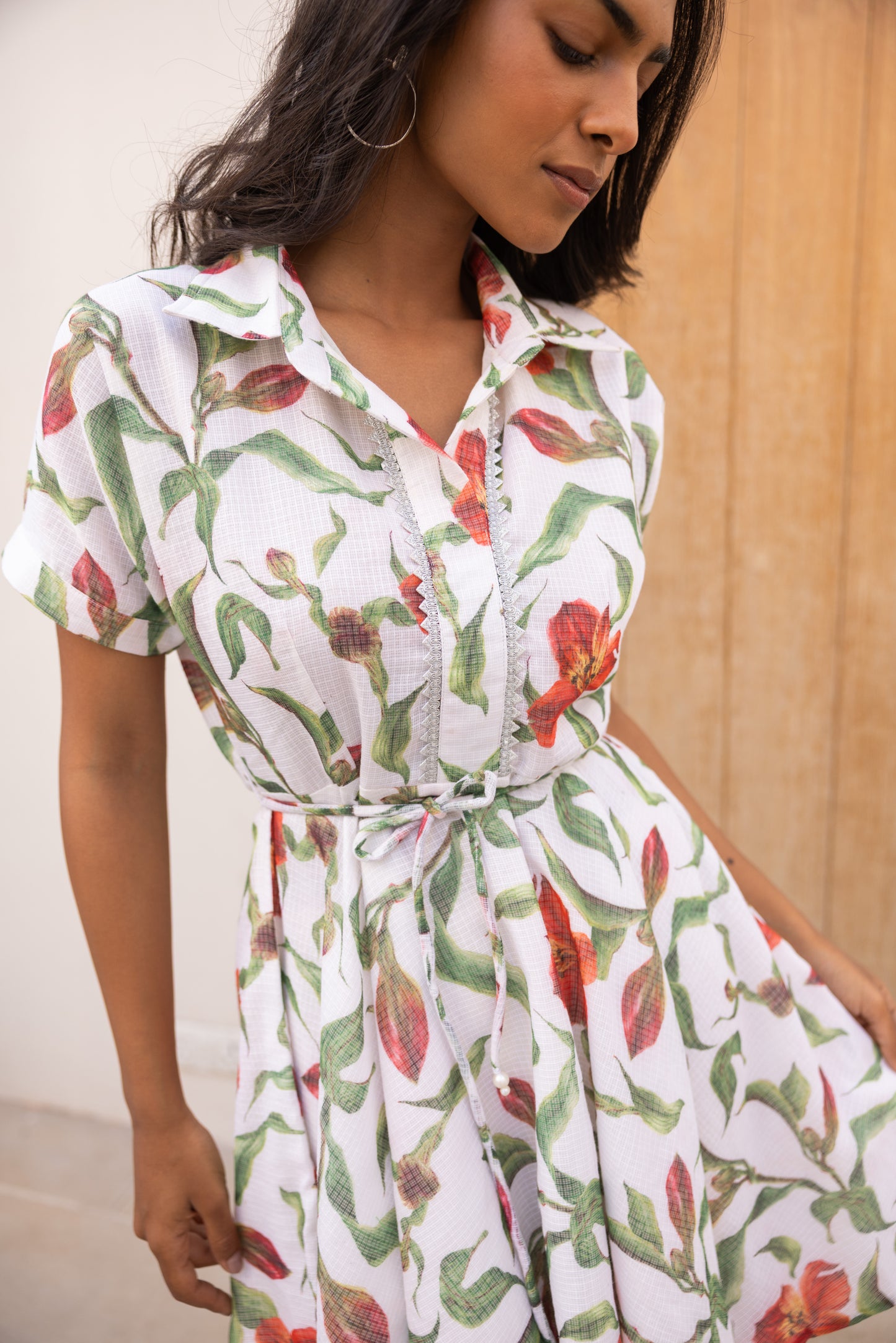 Cloud White Mini Lily Dress