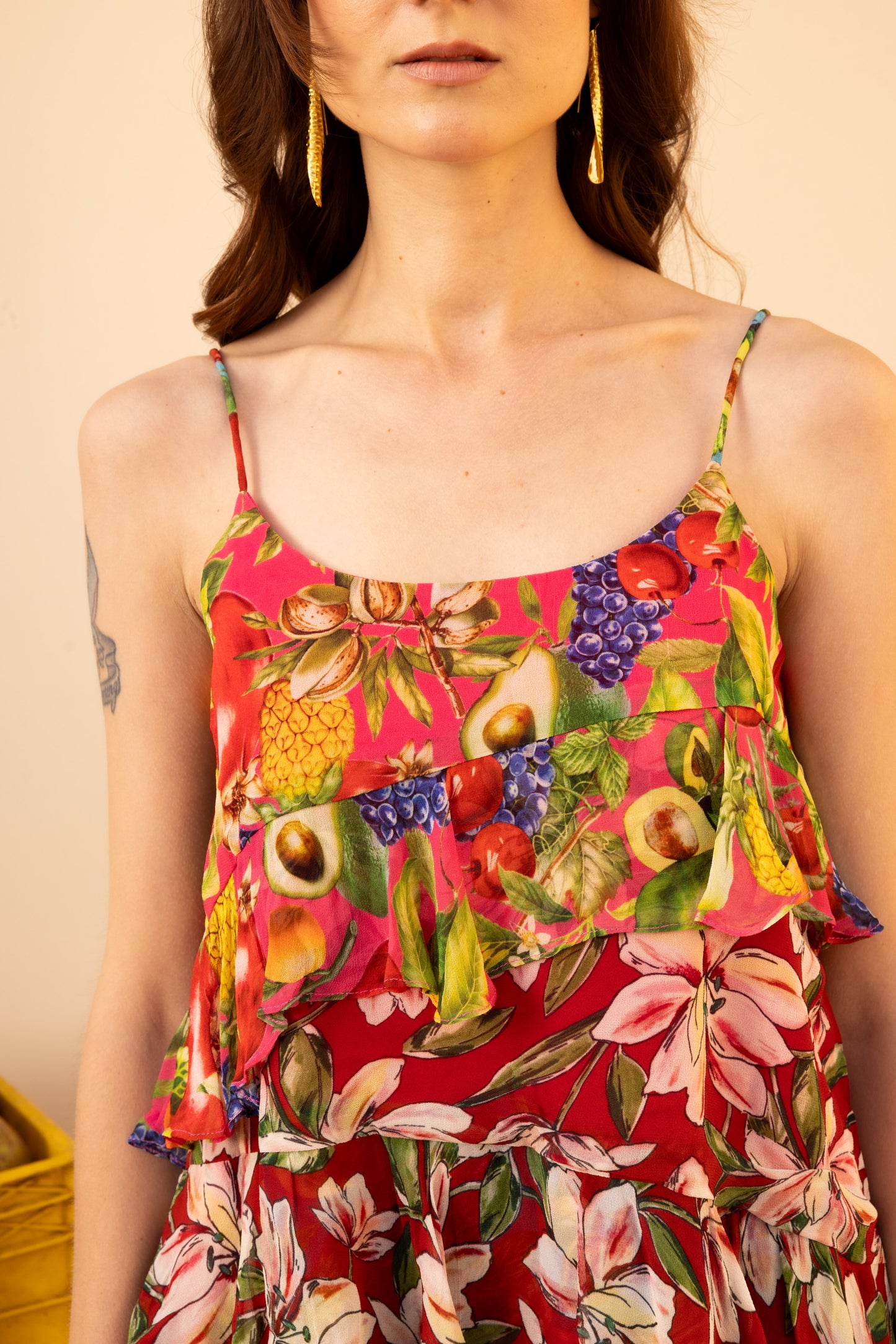 Citrus Bloom Mini Dress
