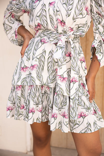 Petals on Cloud Short Dress