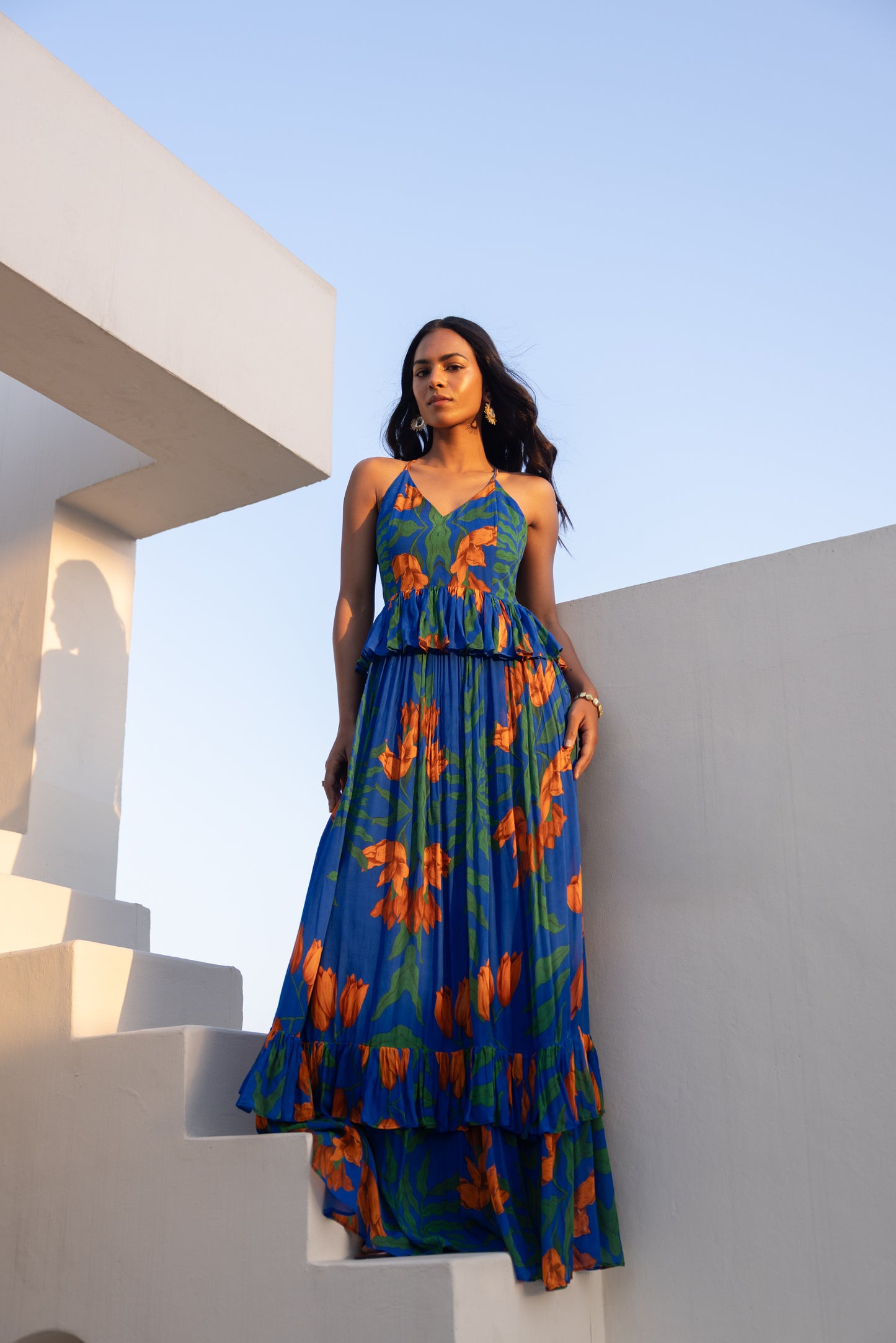 Lilou Maxi Dress (Electric Blue)