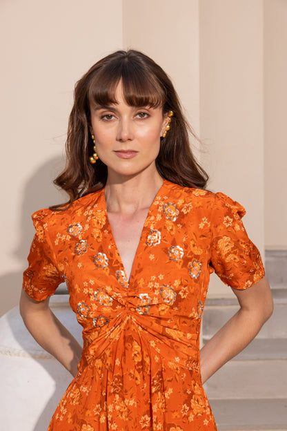 Saffron Embroiderd Dress