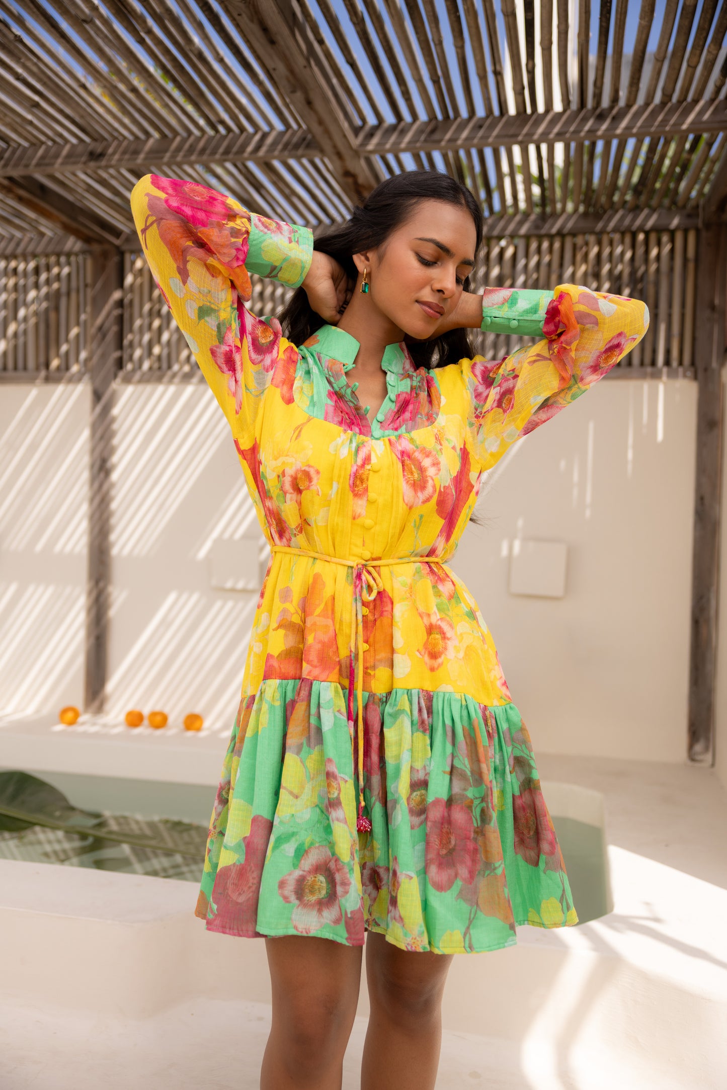 Wildflower Short Dress (Multicolour)