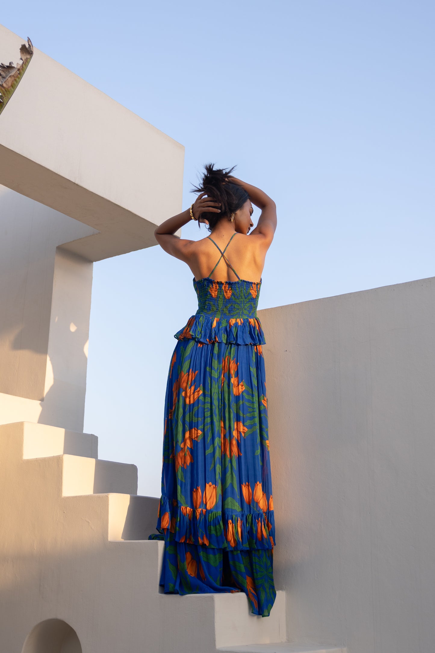 Lilou Maxi Dress (Electric Blue)