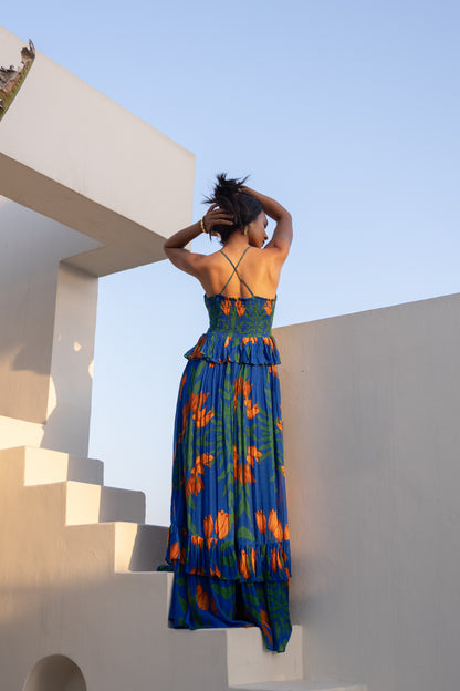 Lilou Maxi Dress (Electric Blue)