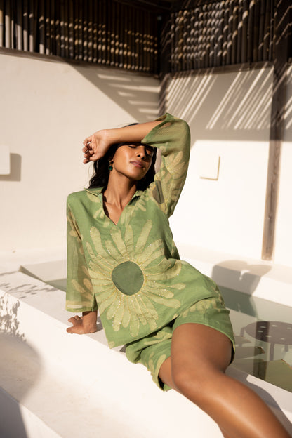 Sunflower Embroidered Co-ord Set