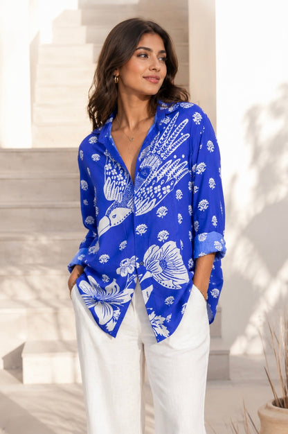 Bird of Prey Shirt (Indigo)